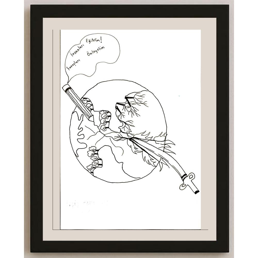 Doğa MertŞişli 29x21cm Orijinal Karikatür BOD07065