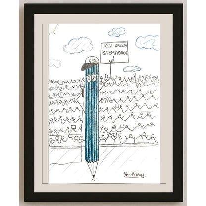 GökberkÇağlayan 29x21cm Orijinal Karikatür BOD07066