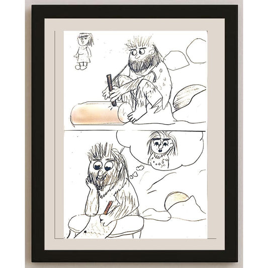 İlayda Büke 43x30cm Orijinal Karikatür BOD07069