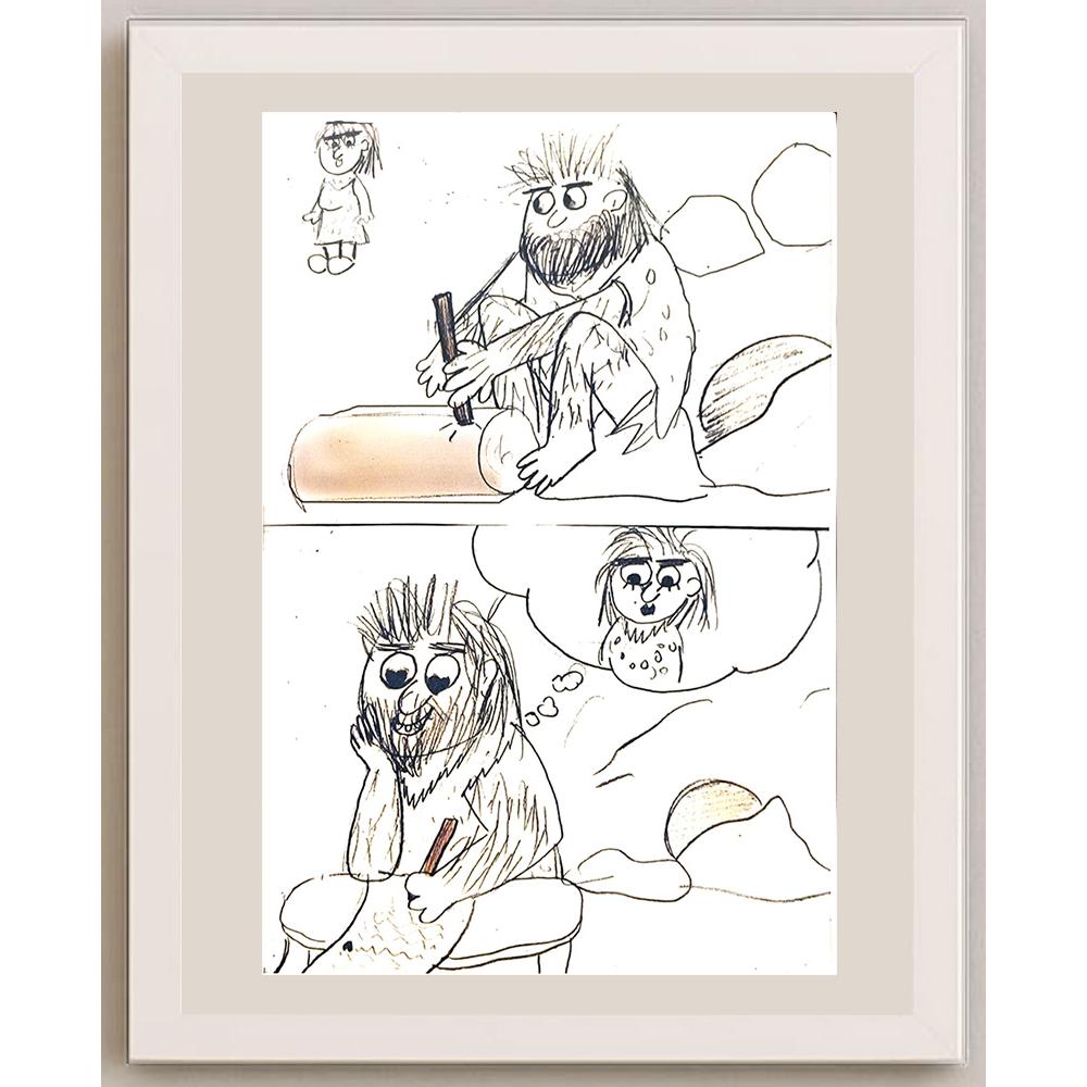 İlayda Büke 43x30cm Orijinal Karikatür BOD07069