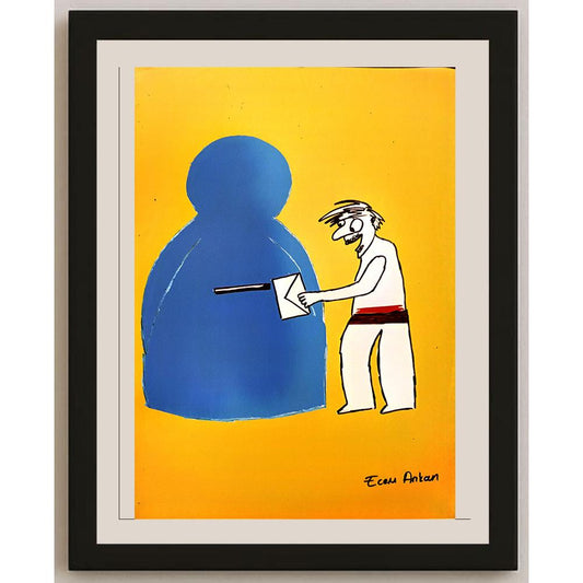 Ecem Arıkan 43x30cm Orijinal Karikatür BOD07073