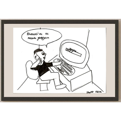 Zeynep Artaç 43x30cm Orijinal Karikatür BOD07075