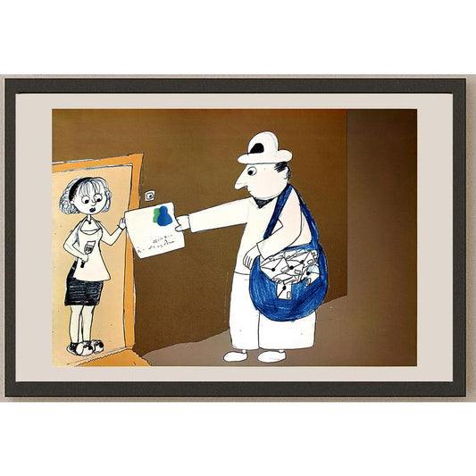 İlayda Büke 43x30cm Orijinal Karikatür BOD07078