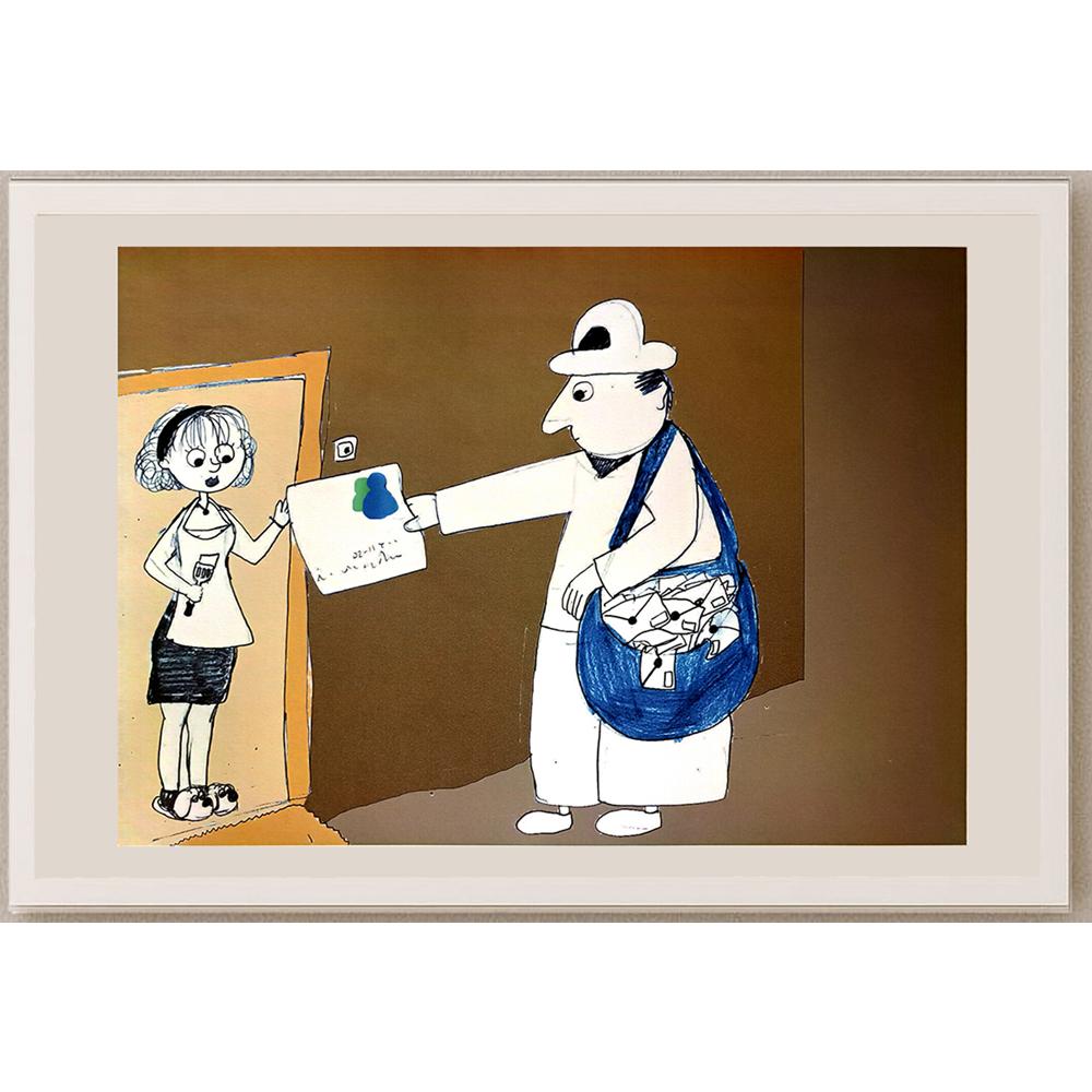 İlayda Büke 43x30cm Orijinal Karikatür BOD07078