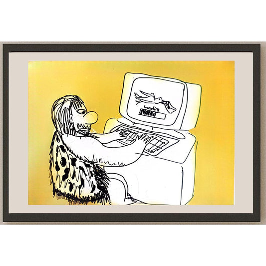 TunahanŞişek 43x30cm Orijinal Karikatür BOD07079