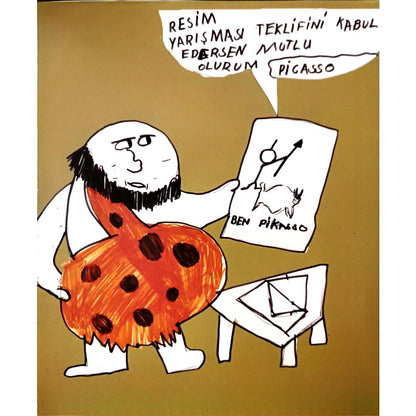 Atakan Korkmaz 43x30cm Orijinal Karikatür BOD07080