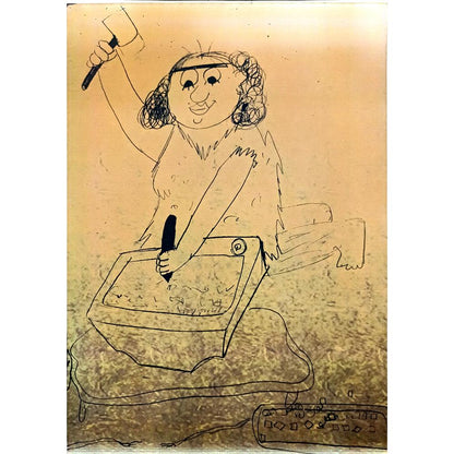 İlayda Büke 43x30cm Orijinal Karikatür BOD07082