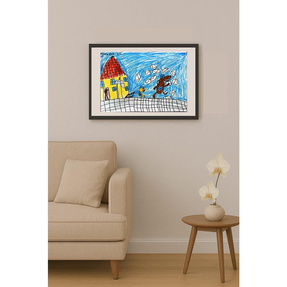Kuzey Sur 43x30cm Orijinal Karikatür BOD07083