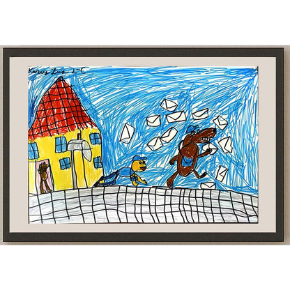 Kuzey Sur 43x30cm Orijinal Karikatür BOD07083
