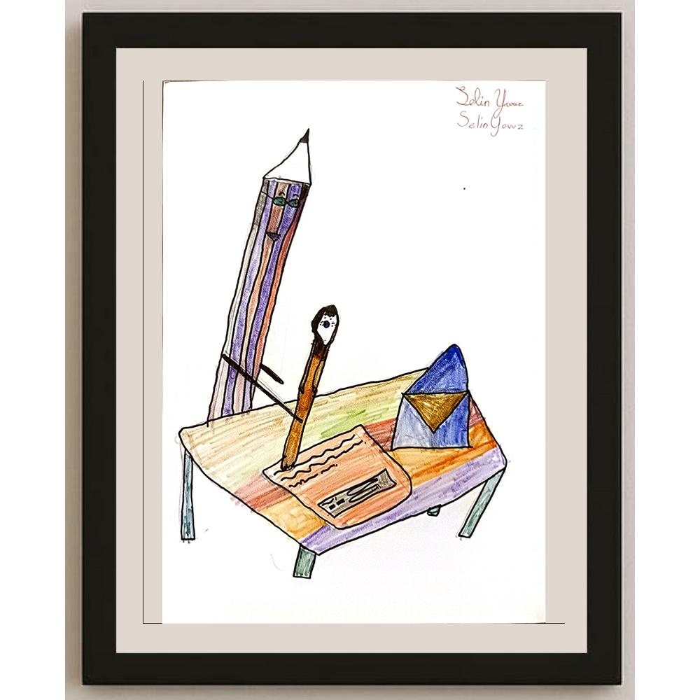 Selin Yavuz 43x30cm Orijinal Karikatür BOD07085