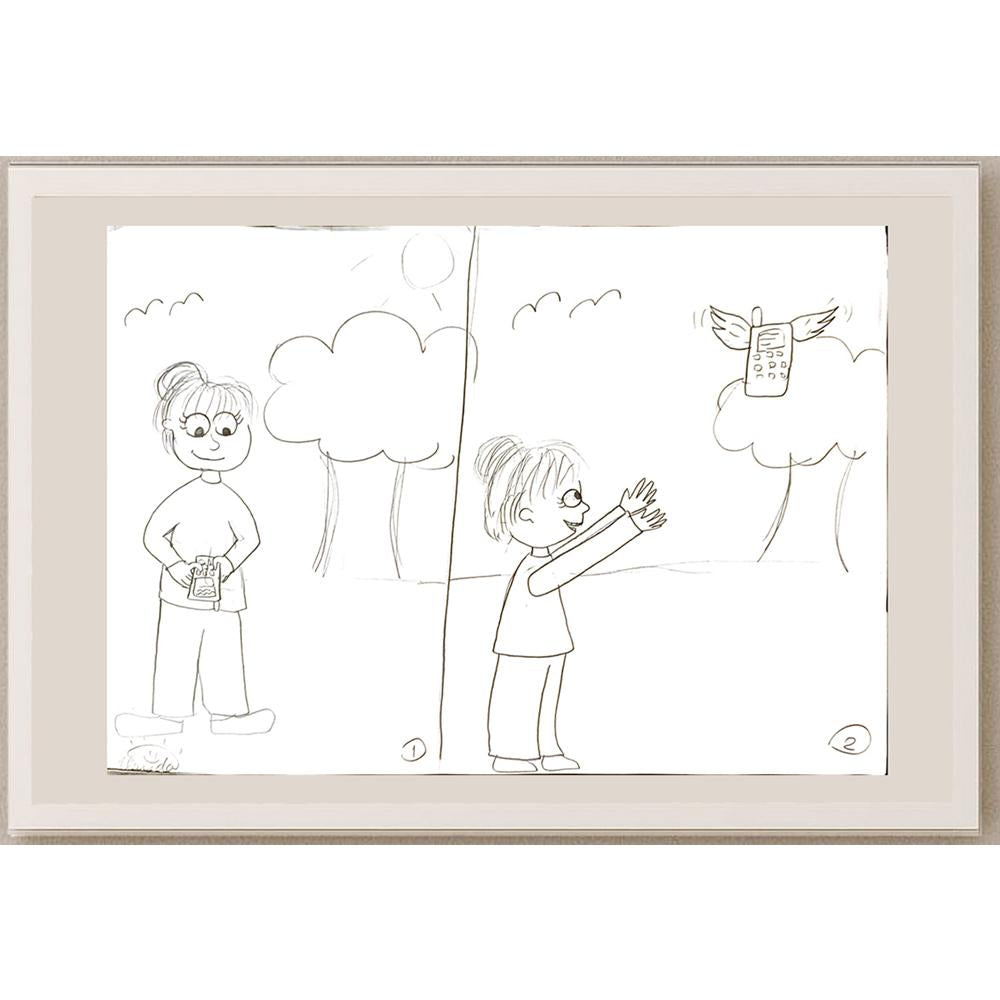 İlayda Büke 43x30cm Orijinal Karikatür BOD07087