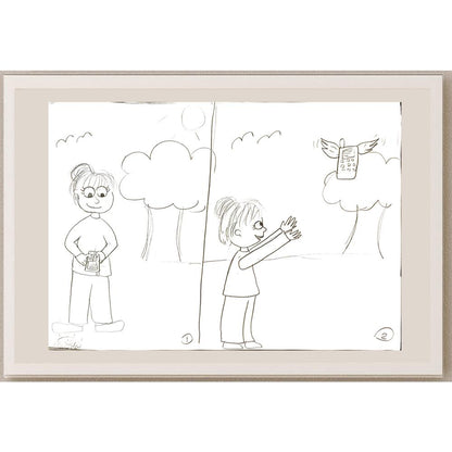 İlayda Büke 43x30cm Orijinal Karikatür BOD07087