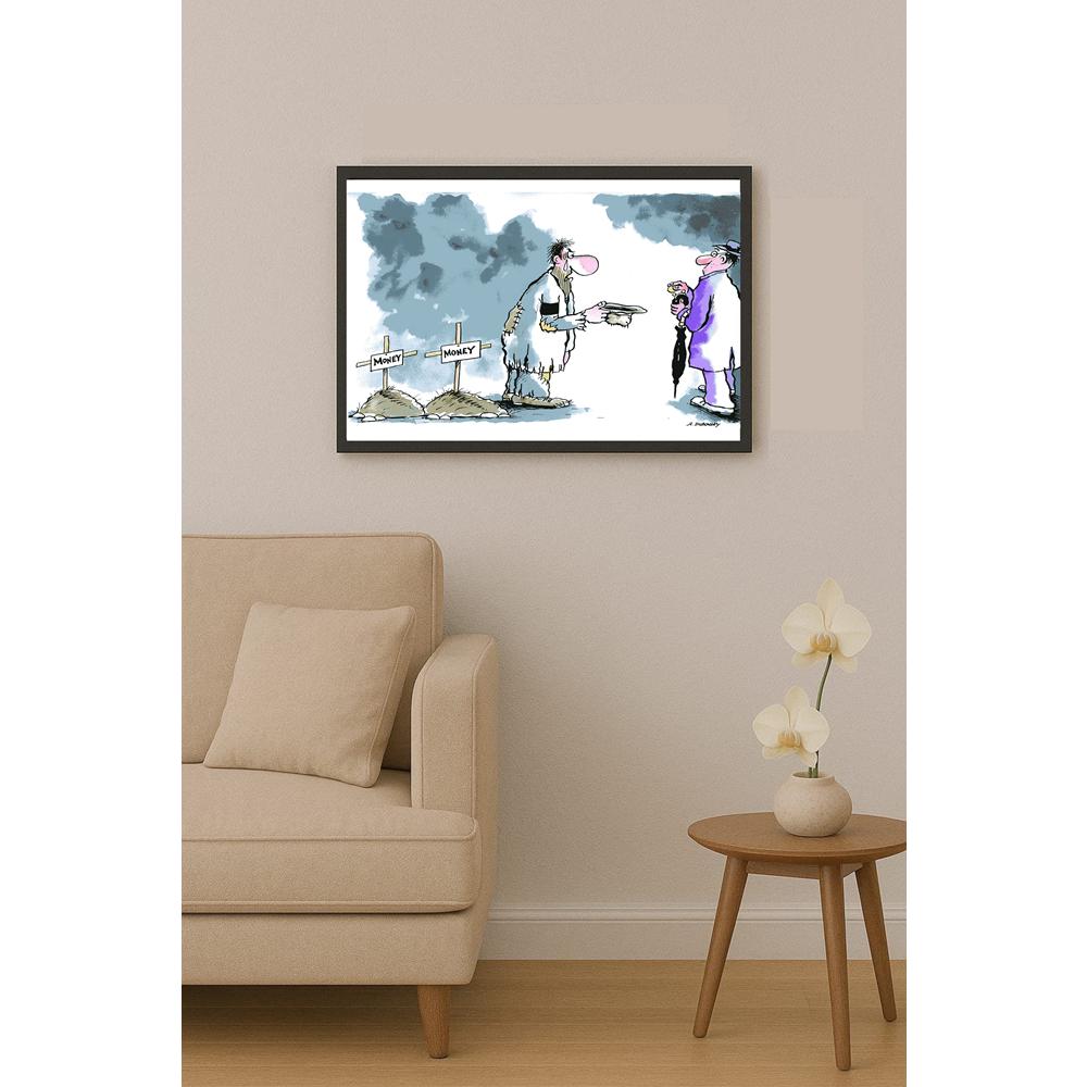 Olexander Dubovskyi Money Kişiye Özel Sertifikalı Sınırlı Fine Art Karikatür Baskı CAD00021