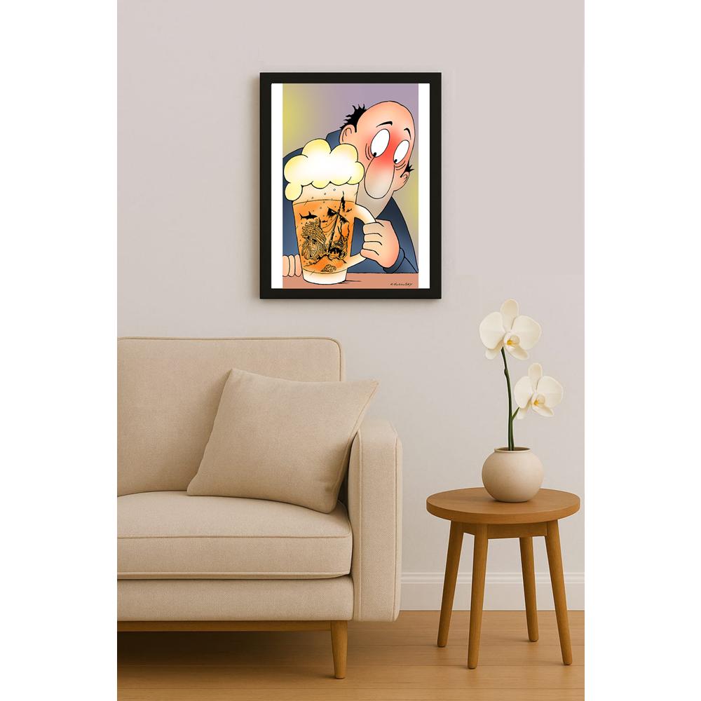 Olexander Dubovskyi Pirates Of The Caribbean Kişiye Özel Sertifikalı Sınırlı Fine Art Karikatür Baskı CAD00022