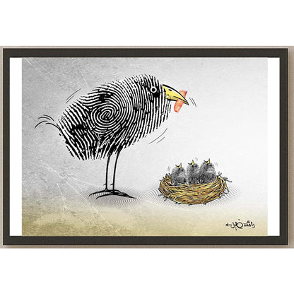 Raed Khalil Kişiye Özel Sertifikalı Sınırlı Fine Art Karikatür Baskı CAD00032