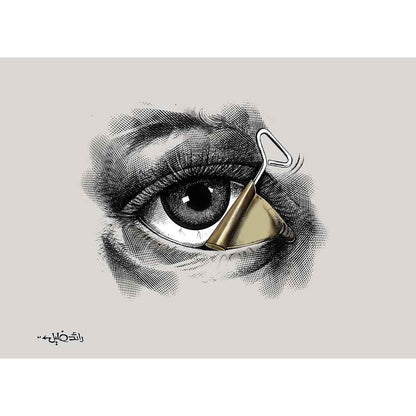 Raed Khalil Kişiye Özel Sertifikalı Sınırlı Fine Art Karikatür Baskı CAD00036
