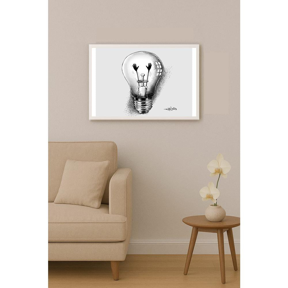 Raed Khalil Kişiye Özel Sertifikalı Sınırlı Fine Art Karikatür Baskı CAD00040