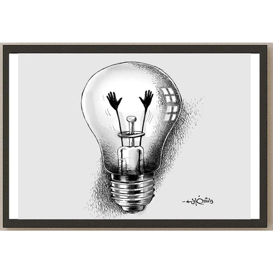 Raed Khalil Kişiye Özel Sertifikalı Sınırlı Fine Art Karikatür Baskı CAD00040
