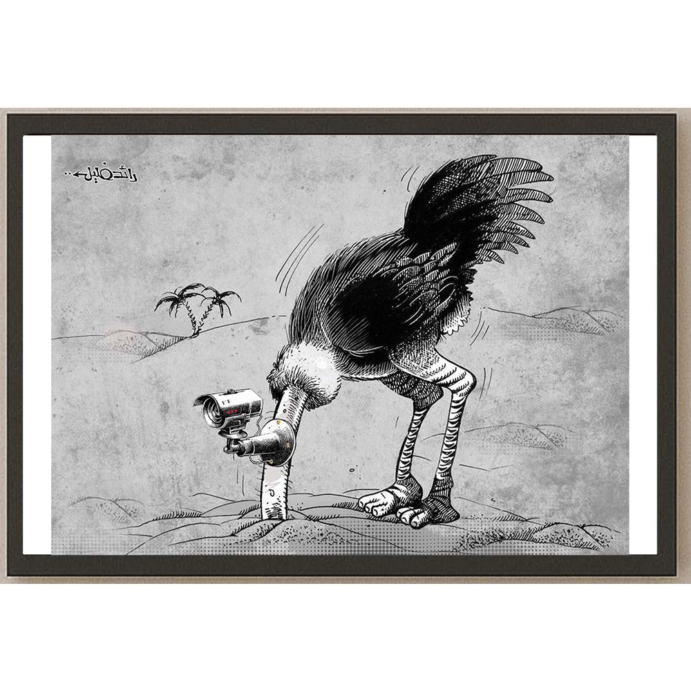 Raed Khalil Kişiye Özel Sertifikalı Sınırlı Fine Art Karikatür Baskı CAD00043