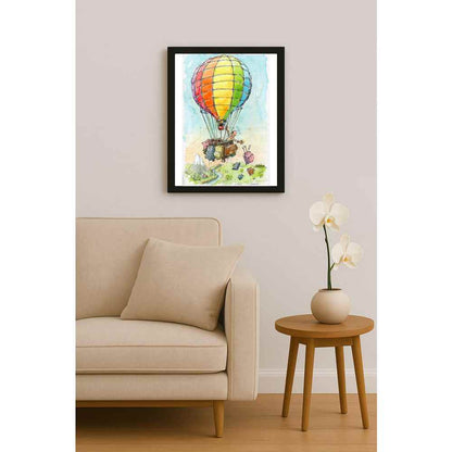 Liviu Stanila Bagaje Balon Kişiye Özel Sertifikalı Sınırlı Fine Art Karikatür Baskı CAD00047