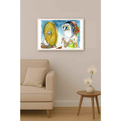 Liviu Stanila Brightness Mask Kişiye Özel Sertifikalı Sınırlı Fine Art Karikatür Baskı CAD00048