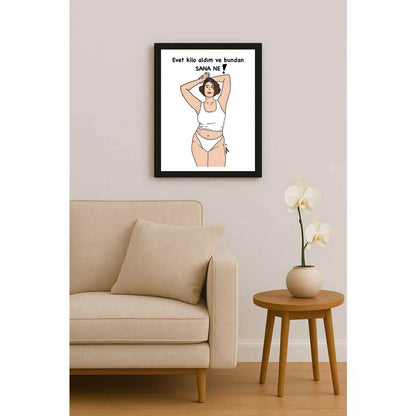 Duygu Sönmez Kilo Kişiye Özel Sertifikalı Sınırlı Fine Art Karikatür Baskı CAD00059