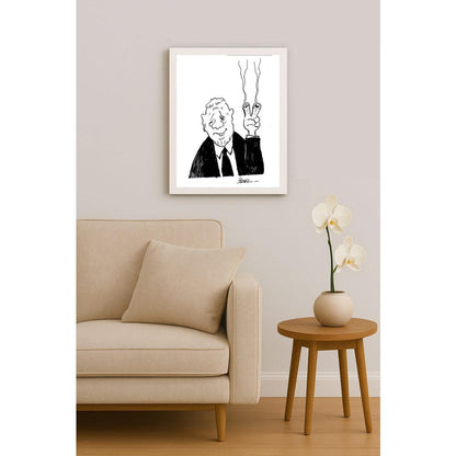 İzel Rozental Zafer Kişiye Özel Sertifikalı Sınırlı Fine Art Karikatür Baskı CAD00062
