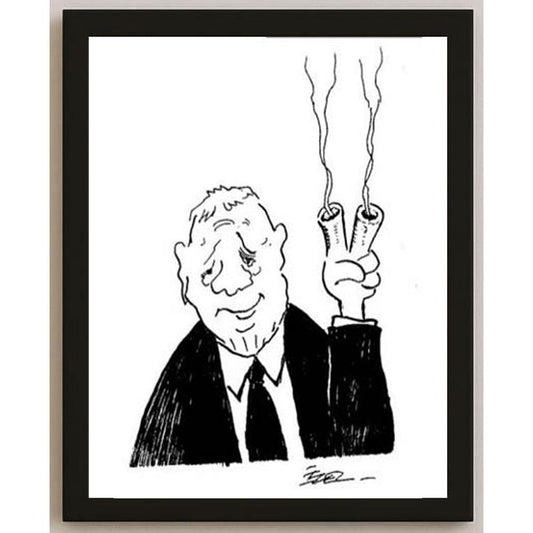 İzel Rozental Zafer Kişiye Özel Sertifikalı Sınırlı Fine Art Karikatür Baskı CAD00062