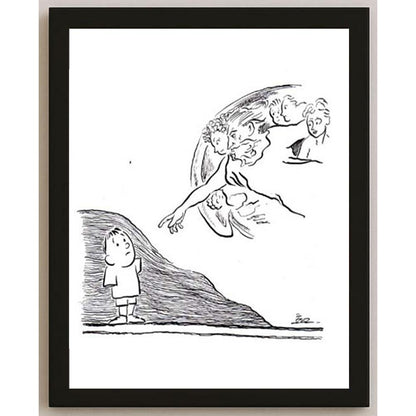 İzel Rozental Savaş Bitti Kişiye Özel Sertifikalı Sınırlı Fine Art Karikatür Baskı CAD00064