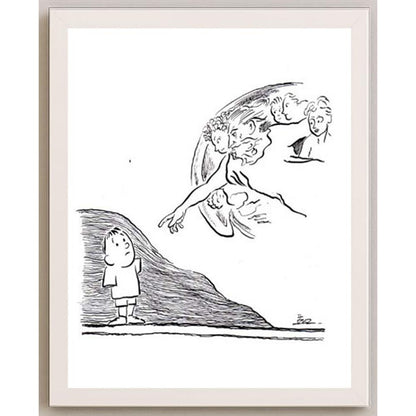 İzel Rozental Savaş Bitti Kişiye Özel Sertifikalı Sınırlı Fine Art Karikatür Baskı CAD00064