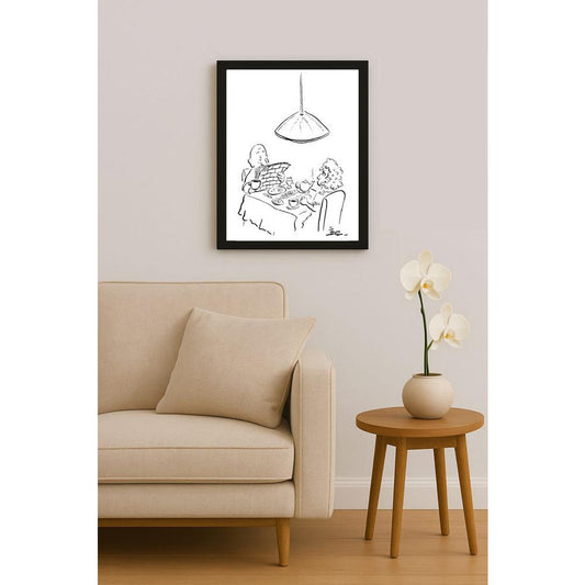 İzel Rozental Duvar İşleri Kişiye Özel Sertifikalı Sınırlı Fine Art Karikatür Baskı CAD00067