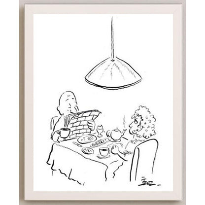 İzel Rozental Duvar İşleri Kişiye Özel Sertifikalı Sınırlı Fine Art Karikatür Baskı CAD00067