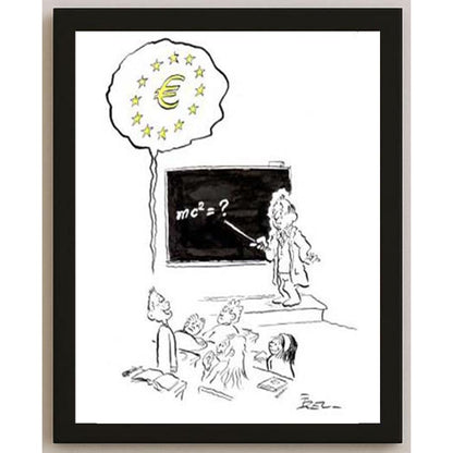 İzel Rozental Euro Enerji Kişiye Özel Sertifikalı Sınırlı Fine Art Karikatür Baskı CAD00069