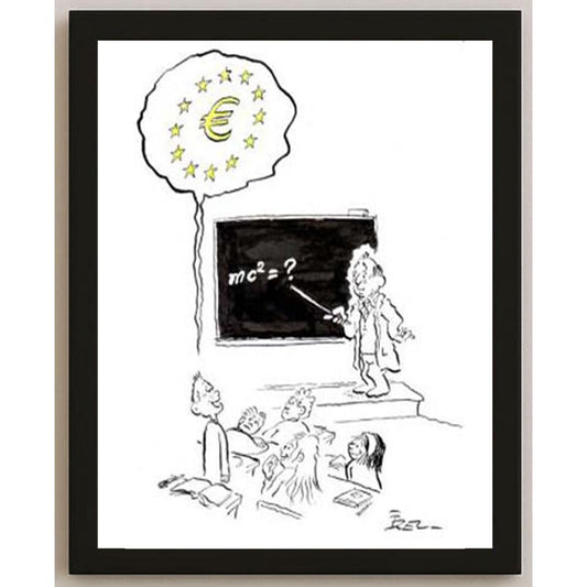 İzel Rozental Euro Enerji Kişiye Özel Sertifikalı Sınırlı Fine Art Karikatür Baskı CAD00069