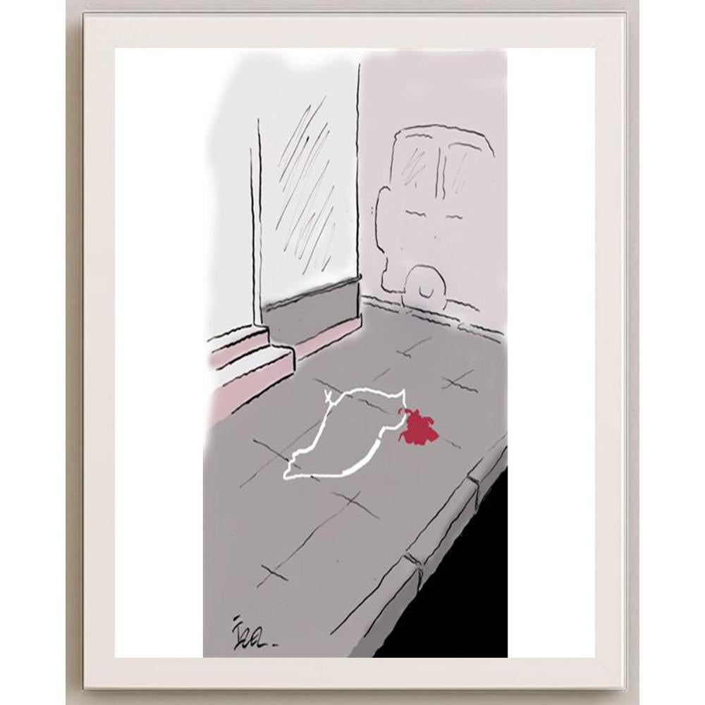 İzel Rozental İz Kişiye Özel Sertifikalı Sınırlı Fine Art Karikatür Baskı CAD00071