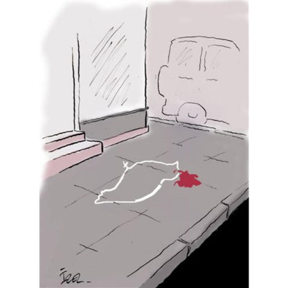 İzel Rozental İz Kişiye Özel Sertifikalı Sınırlı Fine Art Karikatür Baskı CAD00071
