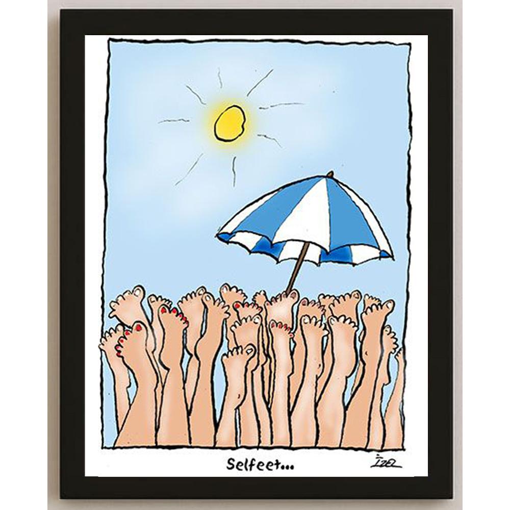 İzel Rozental We are on Holiday Kişiye Özel Sertifikalı Sınırlı Fine Art Karikatür Baskı CAD00073
