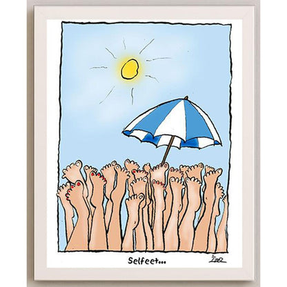 İzel Rozental We are on Holiday Kişiye Özel Sertifikalı Sınırlı Fine Art Karikatür Baskı CAD00073