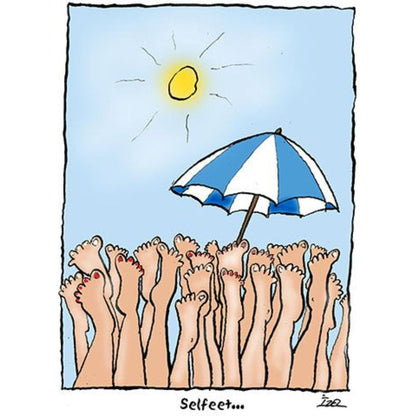 İzel Rozental We are on Holiday Kişiye Özel Sertifikalı Sınırlı Fine Art Karikatür Baskı CAD00073
