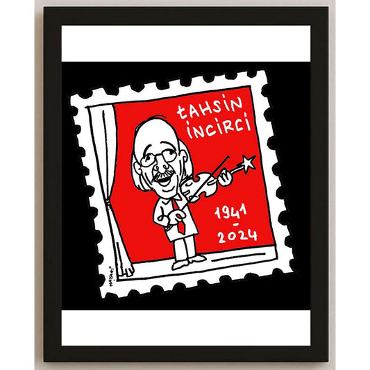 Hayati Boyacıoğlu Kişiye Özel Sertifikalı Sınırlı Fine Art Karikatür Baskı CAD00076