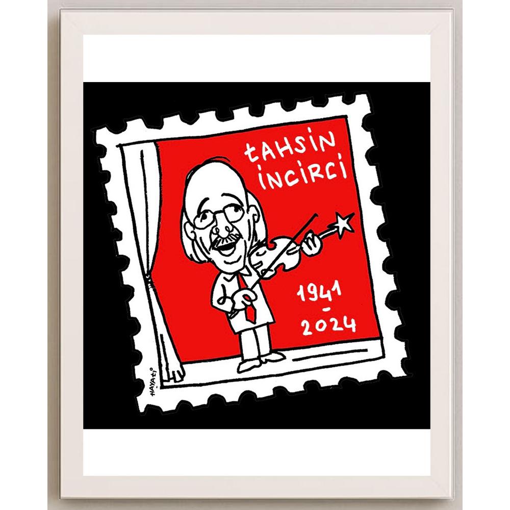 Hayati Boyacıoğlu Kişiye Özel Sertifikalı Sınırlı Fine Art Karikatür Baskı CAD00076