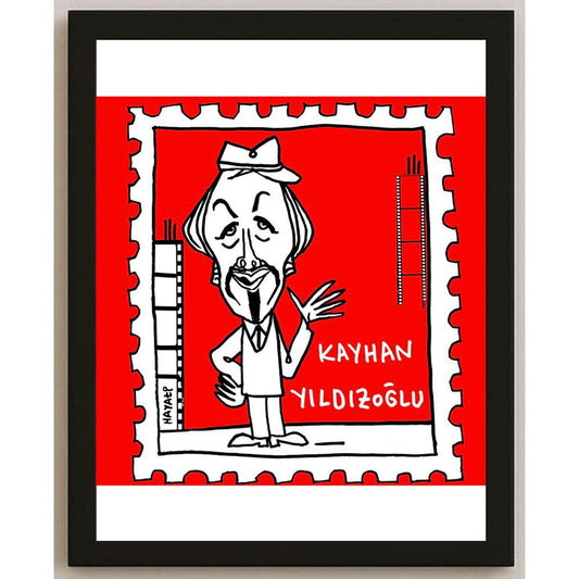 Hayati Boyacıoğlu Kişiye Özel Sertifikalı Sınırlı Fine Art Karikatür Baskı CAD00079