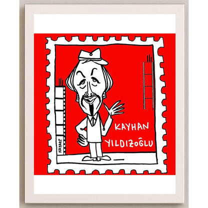 Hayati Boyacıoğlu Kişiye Özel Sertifikalı Sınırlı Fine Art Karikatür Baskı CAD00079
