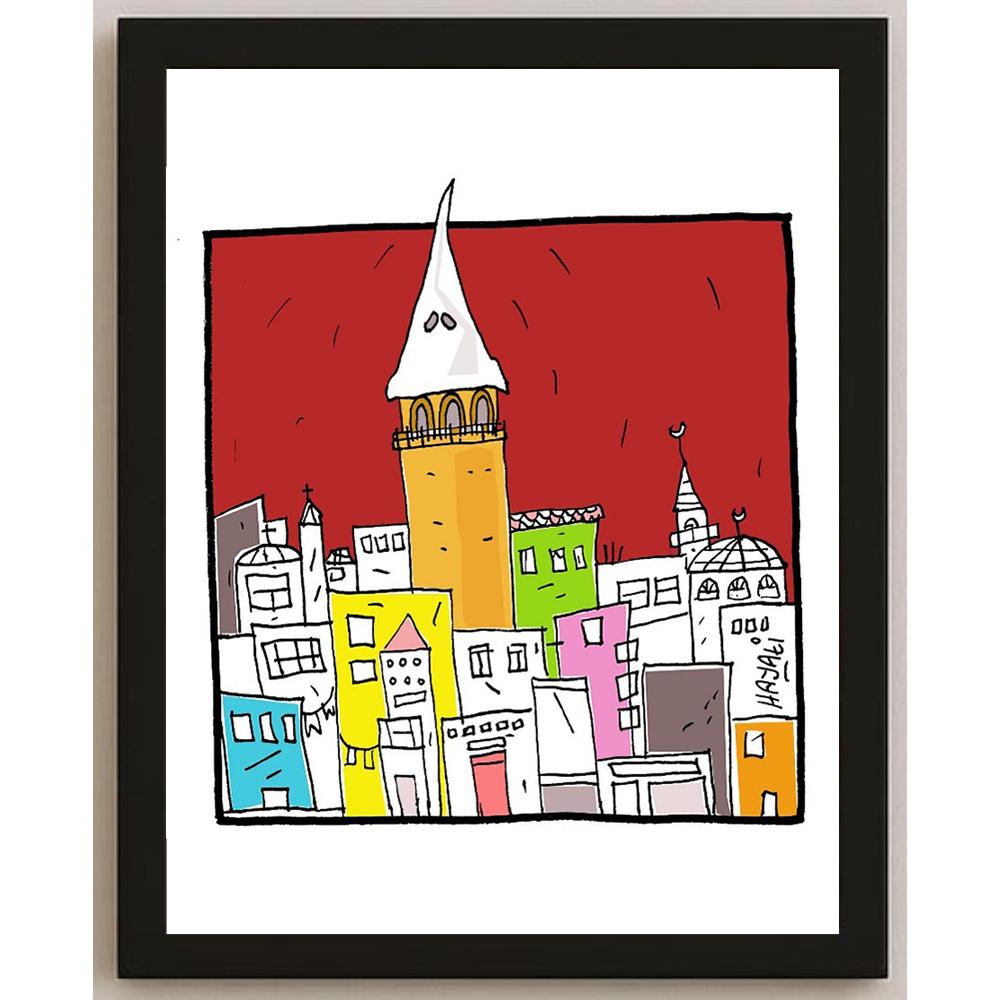 Hayati Boyacıoğlu Kişiye Özel Sertifikalı Sınırlı Fine Art Karikatür Baskı CAD00085