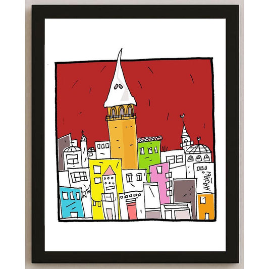 Hayati Boyacıoğlu Kişiye Özel Sertifikalı Sınırlı Fine Art Karikatür Baskı CAD00085