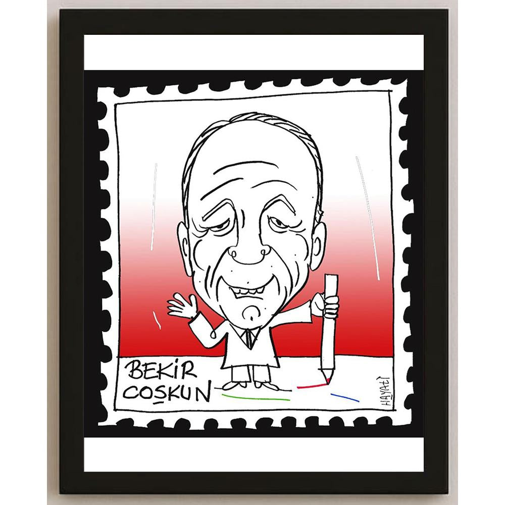 Hayati Boyacıoğlu Kişiye Özel Sertifikalı Sınırlı Fine Art Karikatür Baskı CAD00089
