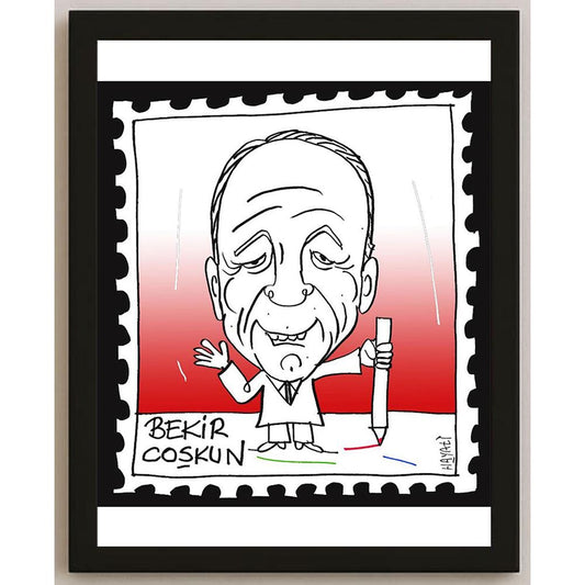 Hayati Boyacıoğlu Kişiye Özel Sertifikalı Sınırlı Fine Art Karikatür Baskı CAD00089