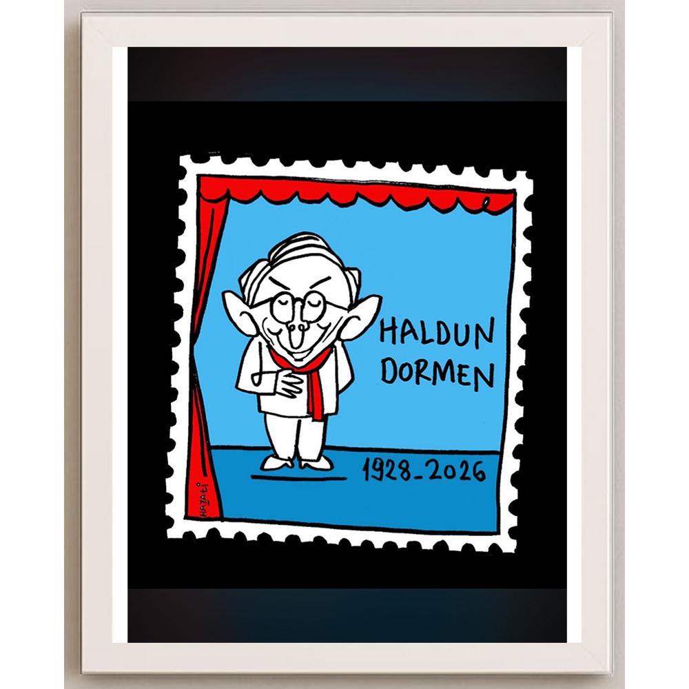Hayati Boyacıoğlu Kişiye Özel Sertifikalı Sınırlı Fine Art Karikatür Baskı CAD00091