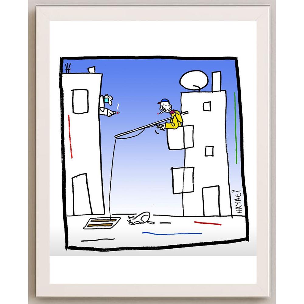 Hayati Boyacıoğlu Kişiye Özel Sertifikalı Sınırlı Fine Art Karikatür Baskı CAD00092
