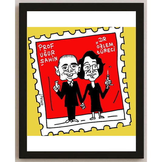 Hayati Boyacıoğlu Kişiye Özel Sertifikalı Sınırlı Fine Art Karikatür Baskı CAD00095